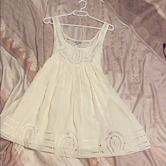 White Bebe Babydoll Formal Dress - Picture 1 of 1